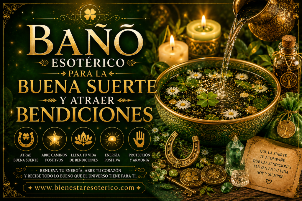 Baño Esotérico para la Buena Suerte y Atraer Bendiciones