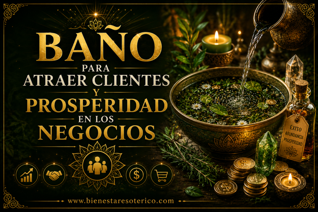 Baño para atraer clientes y prosperidad en los negocios.