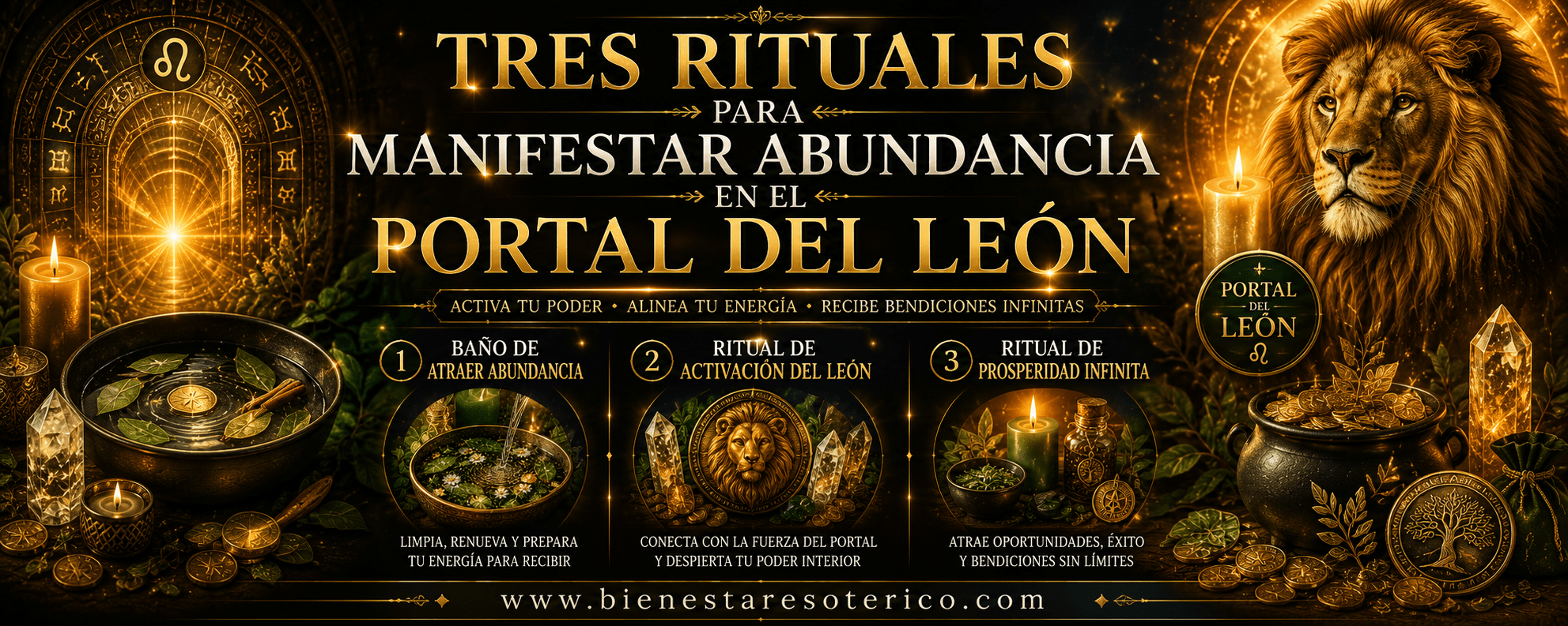 Tres Rituales para Manifestar Abundancia en el Portal del Leon 8 8