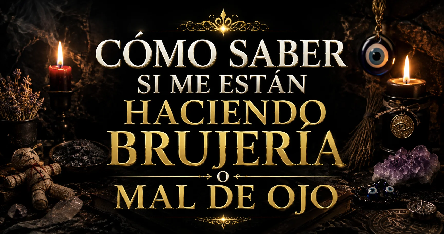 Cómo saber si me están haciendo brujería o mal de ojo con velas, amuletos y elementos esotéricos