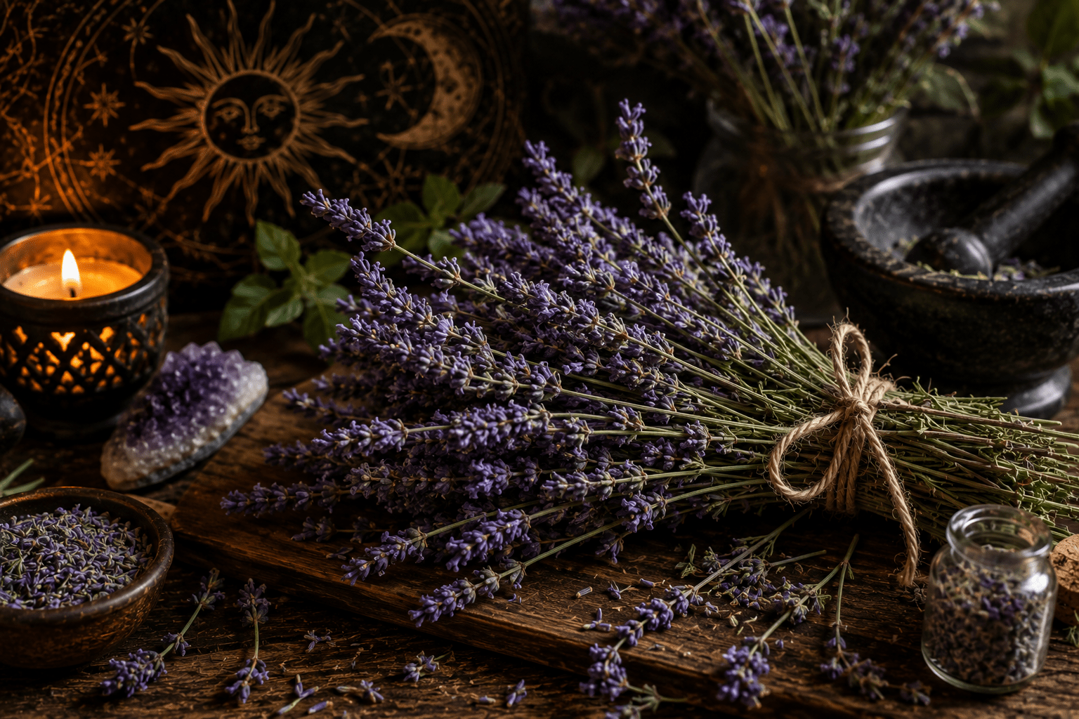 Flores secas de Lavanda morada