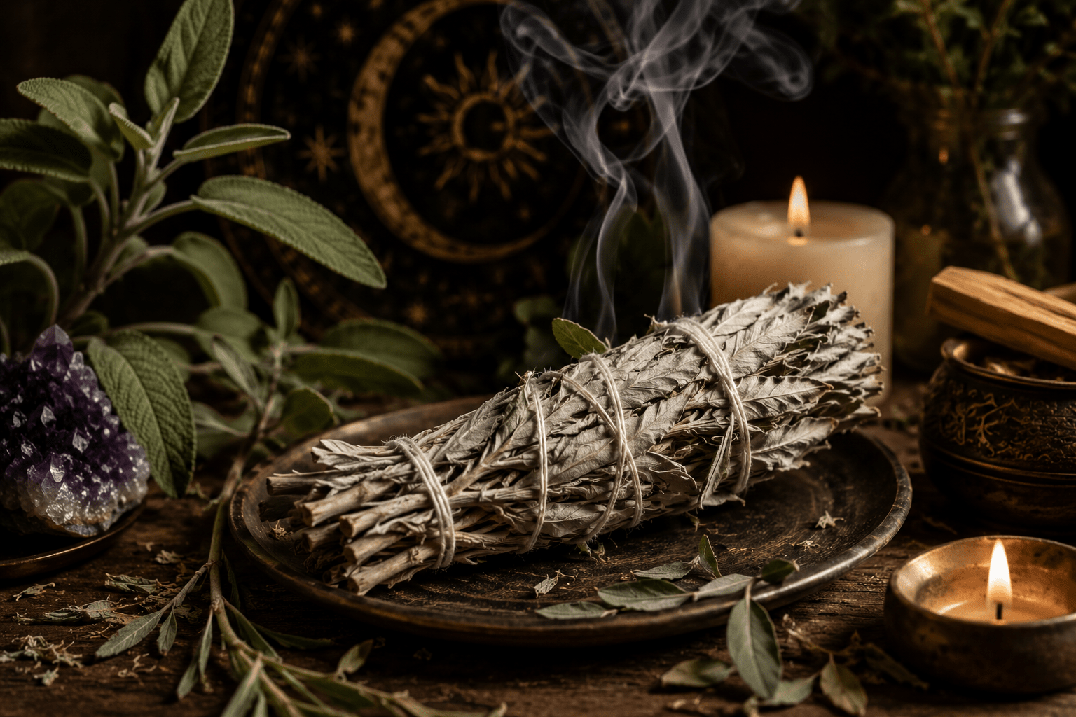 Atado de Salvia Blanca para sahumar