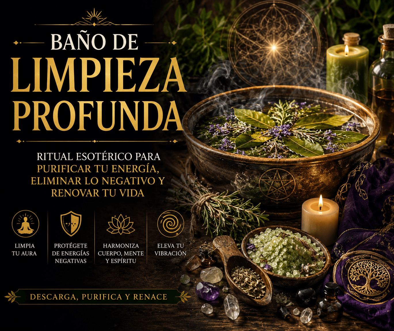 baño de limpieza profunda