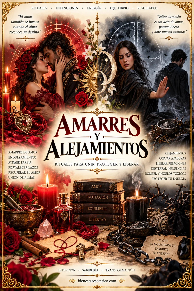 Amarres y Alejamientos 1 Amarres y Alejamientos: significado, tipos y prácticas esotéricas