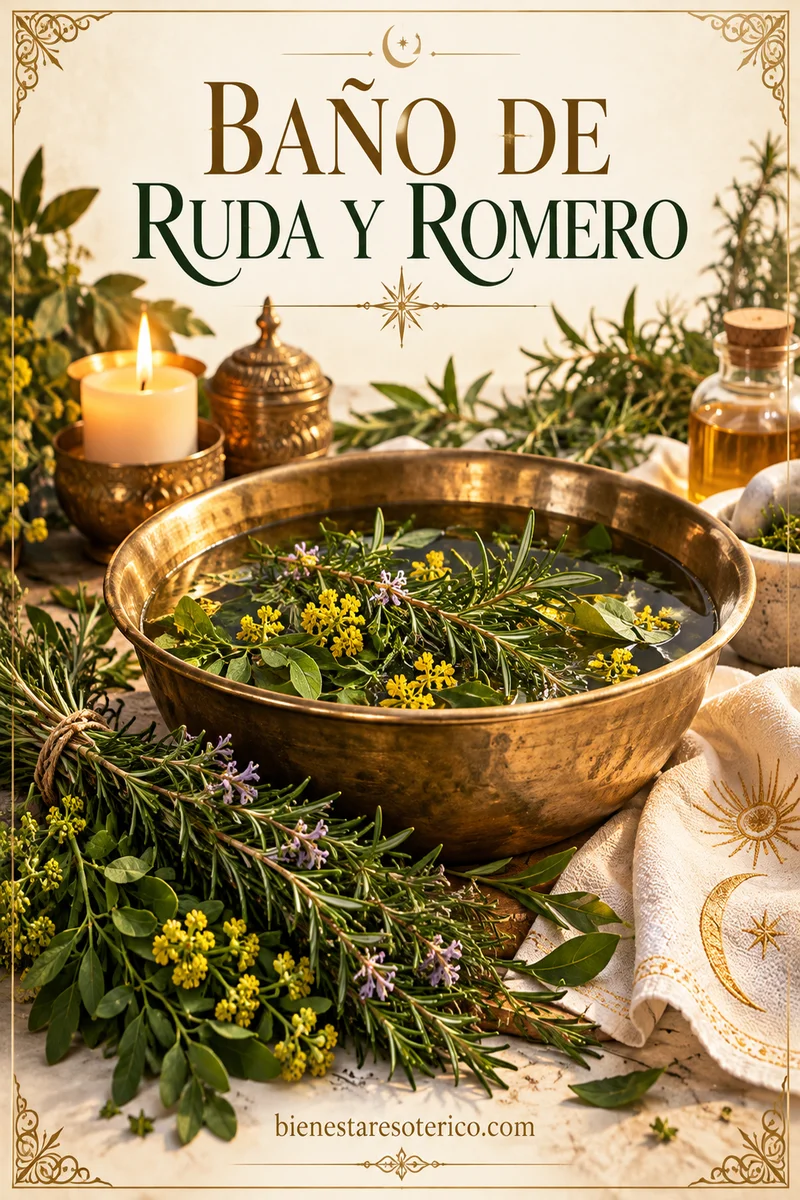 Baño de Ruda y Romero: purificación, despojo y protección