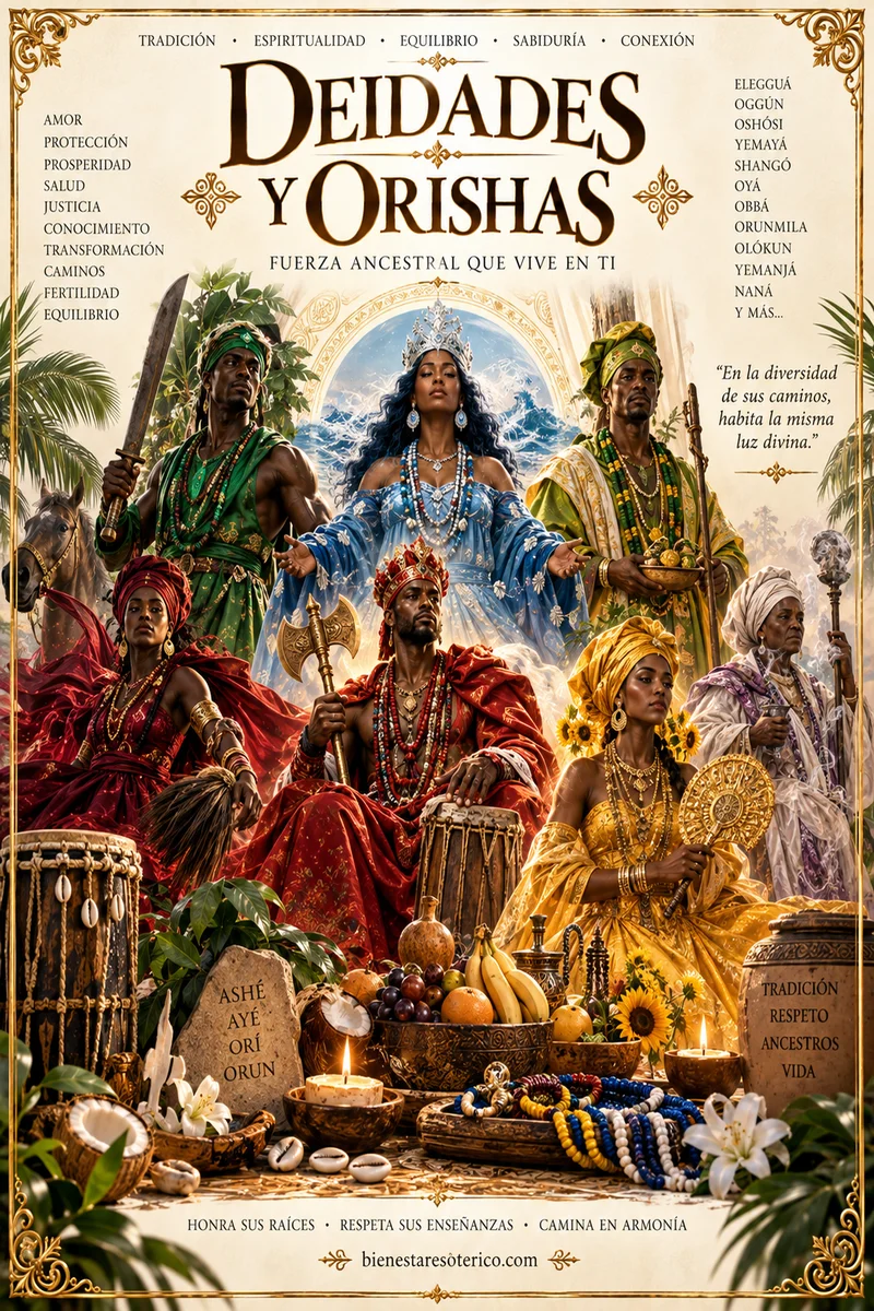 Deidades y Orishas: Ifá, tradición yoruba y Santería