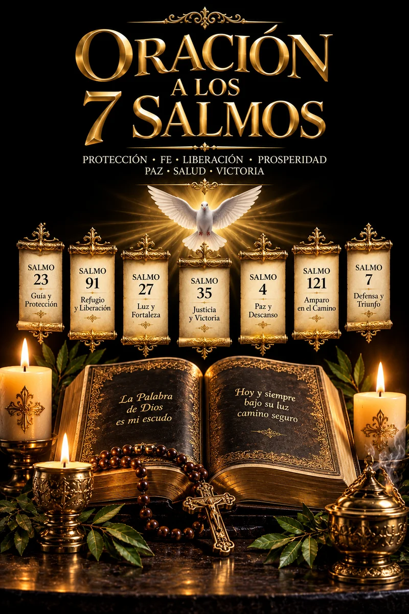 Oración a los 7 Salmos - Protección Espiritual