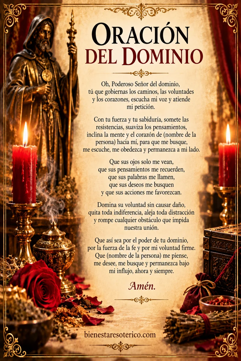 Oración de Dominio - Conjuro Tradicional
