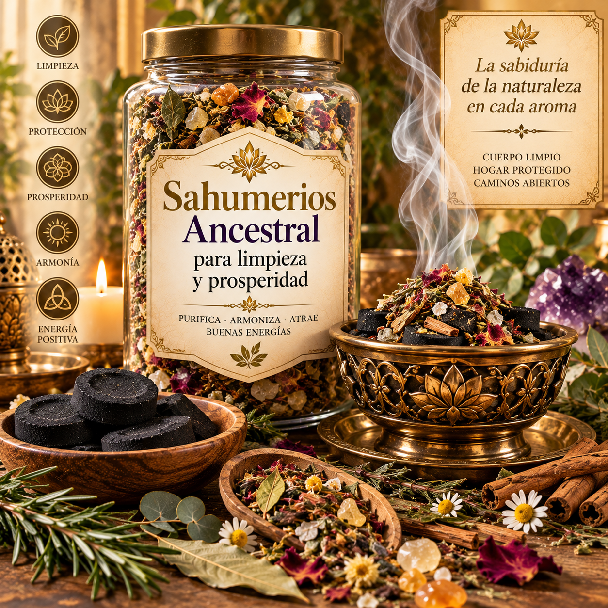 kit-limpieza-energetica-prosperidad 3 Sahumerio Ancestral